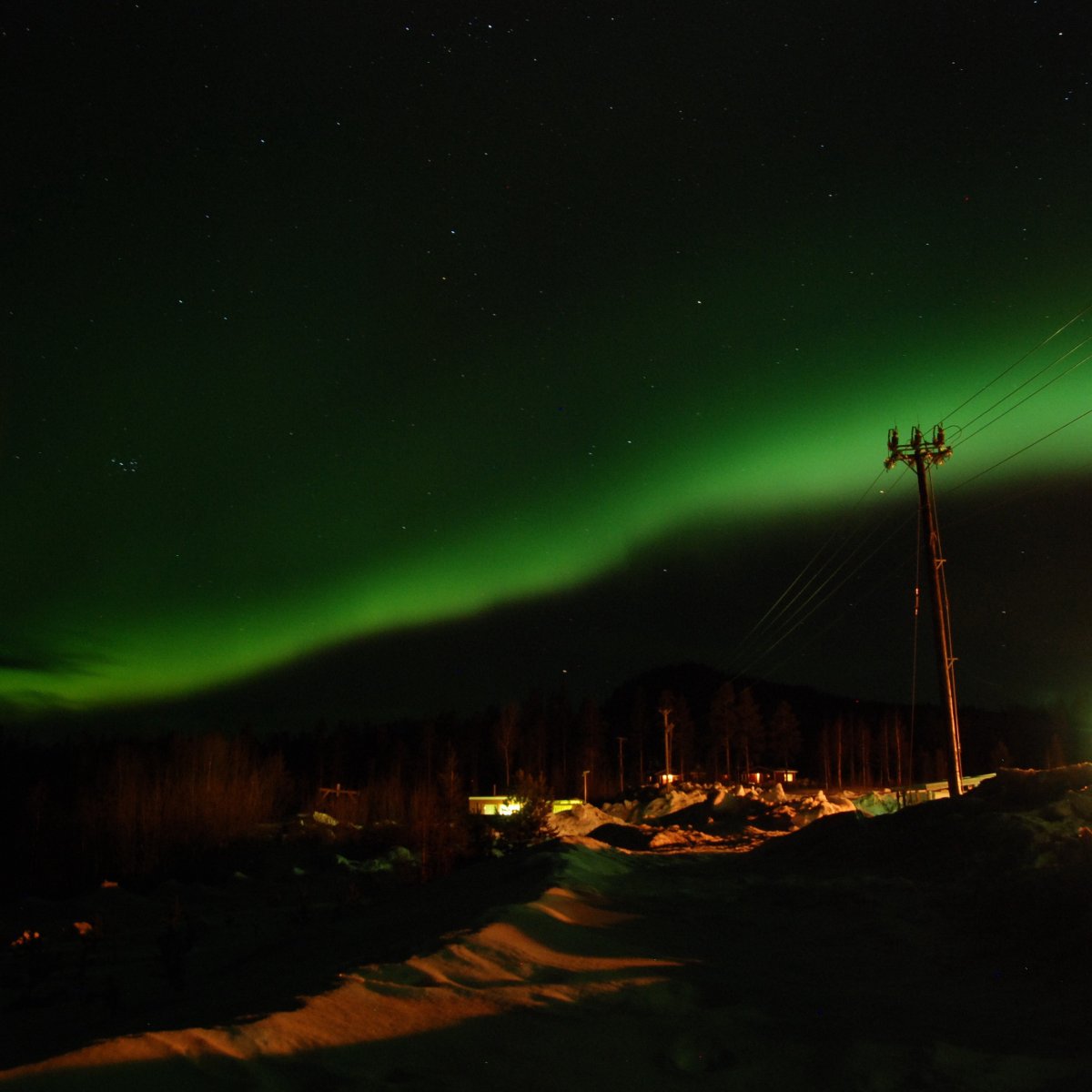 Northern lights pictures in winter