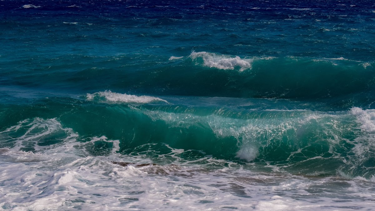 Pictures of surging sea water