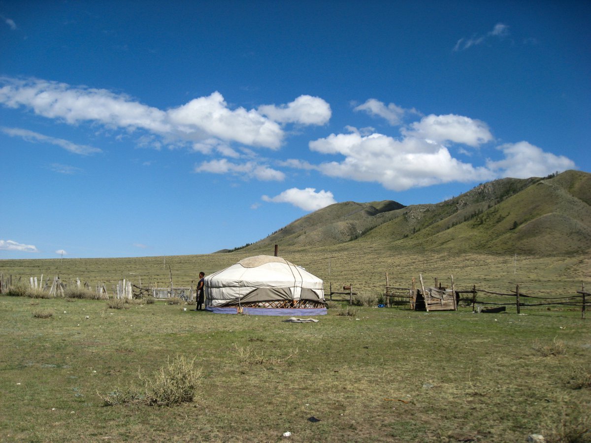 Pictures of yurts on the grasslands of Inner Mongolia