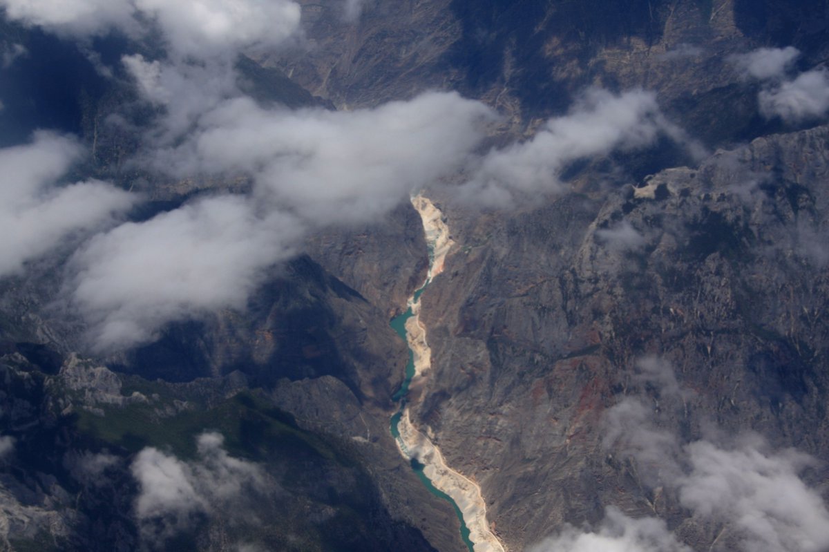 High-altitude aerial scenery pictures of Lhasa, Tibet