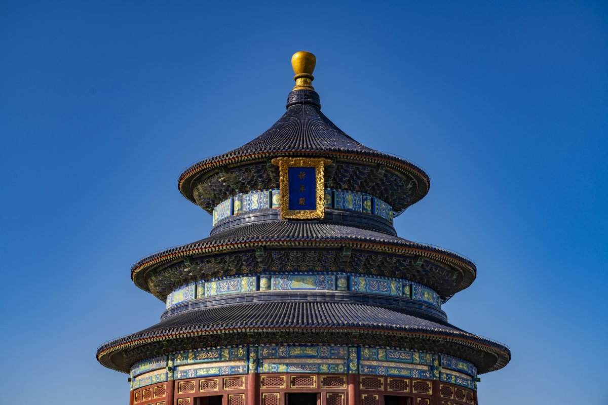 Pictures of cultural scenery in Temple of Heaven Park, Beijing