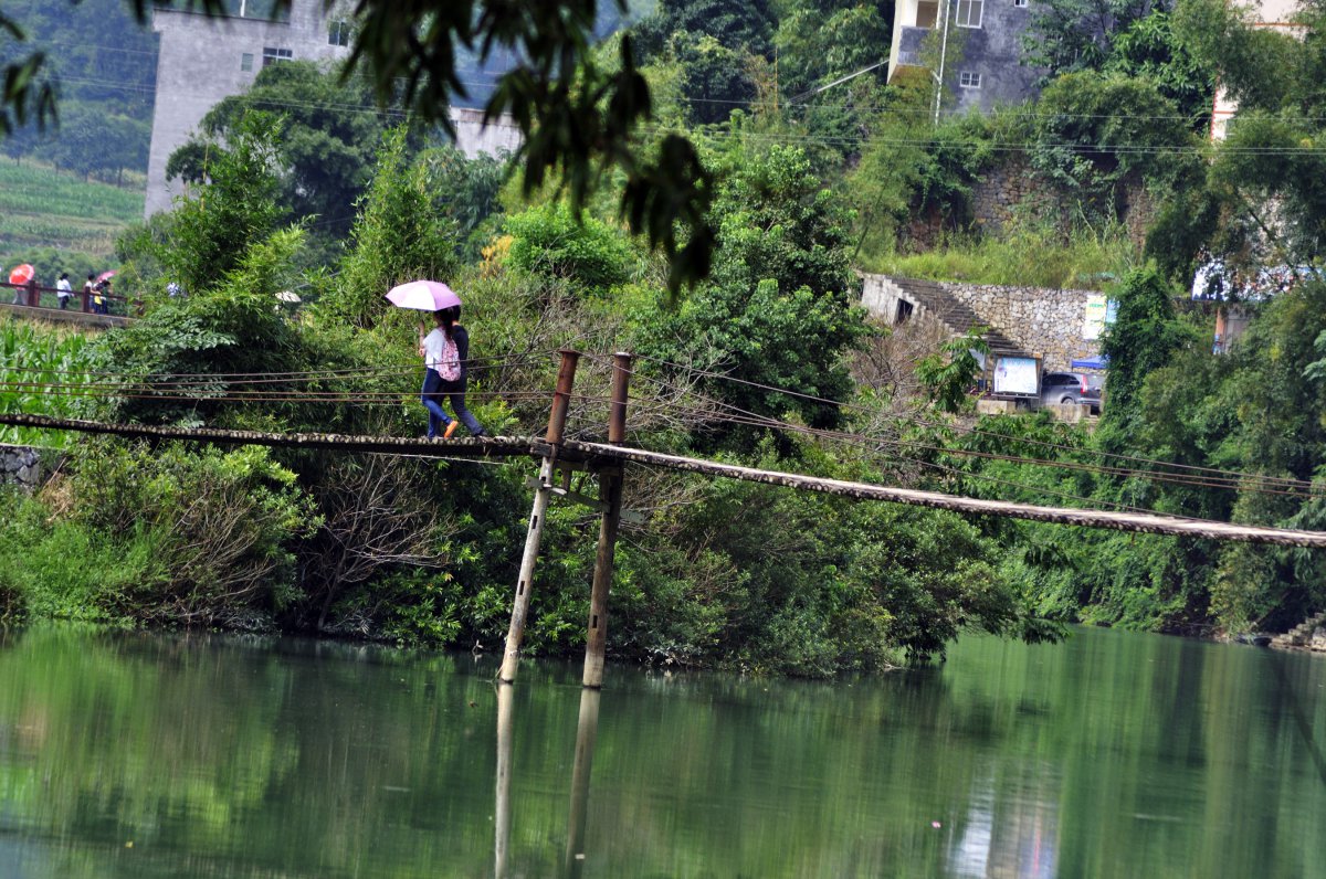 Scenery pictures of longevity village in Bama, Guangxi
