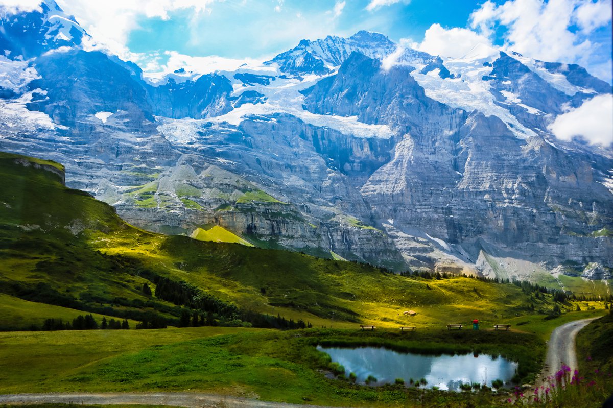 Swiss Jungfrau natural scenery pictures