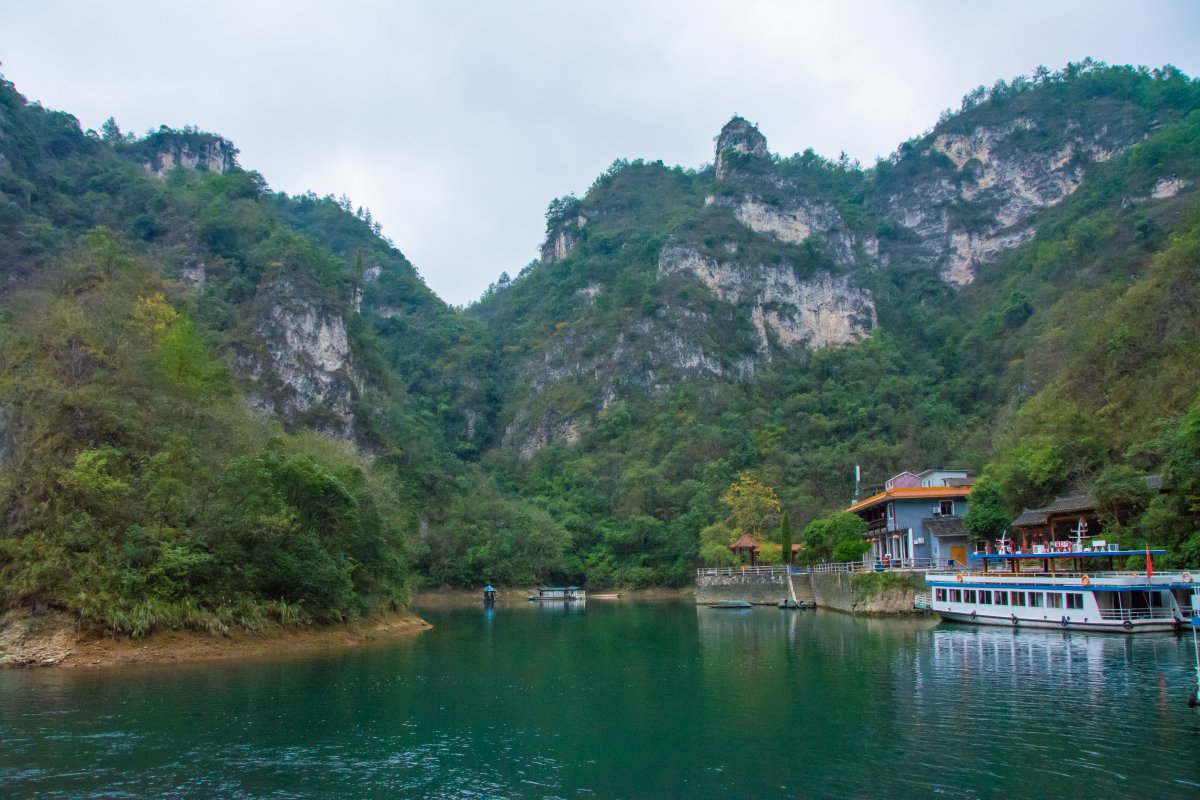 Natural scenery pictures of Wuyang River in Southeast Guizhou, Guizhou