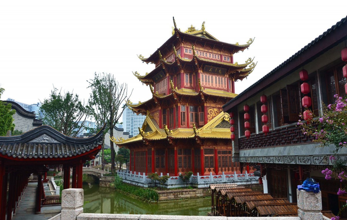 Sichuan Longtan water town scenery pictures