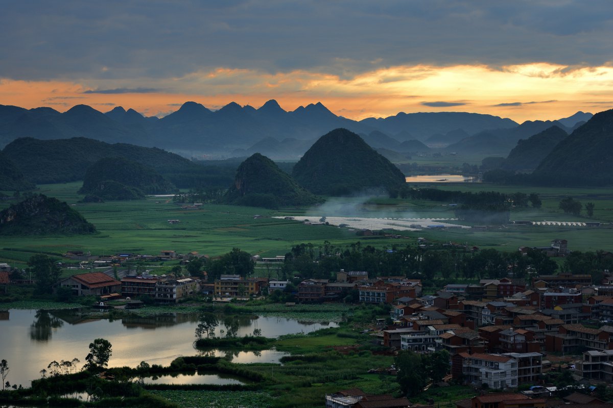 Pictures of natural scenery in Puzhehei, Yunnan