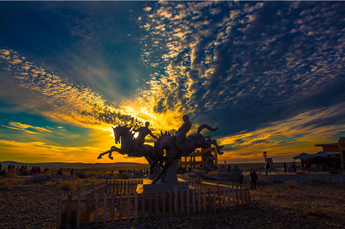 Scenery pictures of colorful beaches in Burqin, Xinjiang