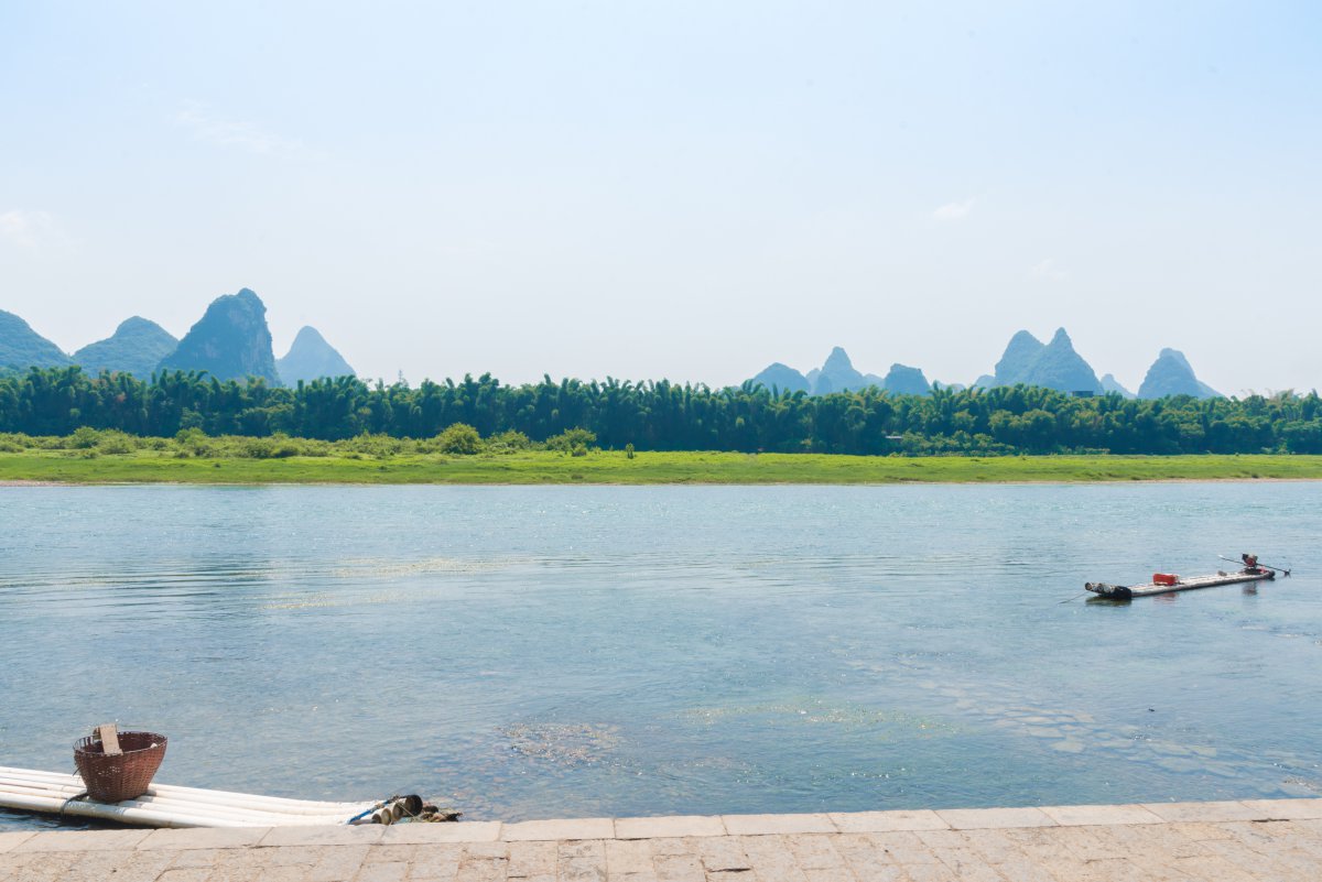 Natural scenery pictures of Li River in Guilin, Guangxi