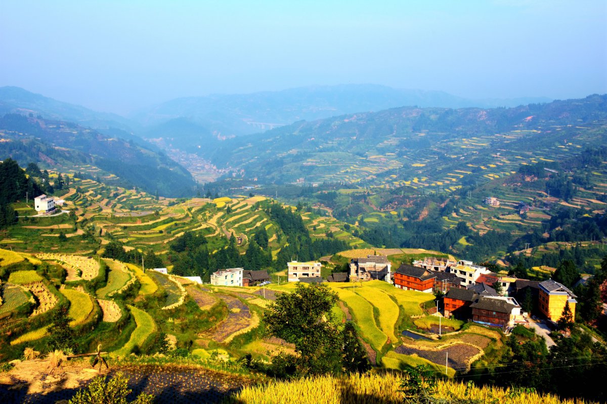 Landscape pictures of Dong Village in Zhaoxing, Guizhou