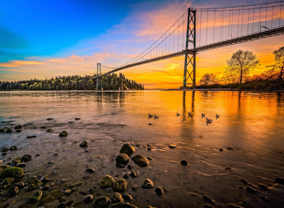Pictures of Lions Gate Bridge in Canada