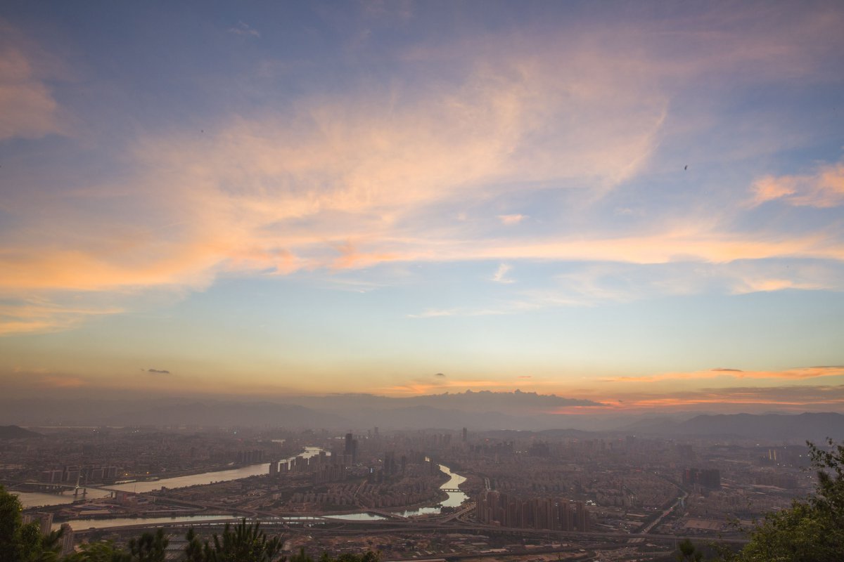 Fuzhou, Fujian sunset scenery pictures