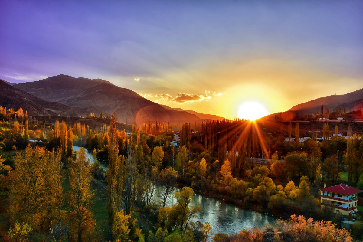 Turkish autumn natural scenery pictures