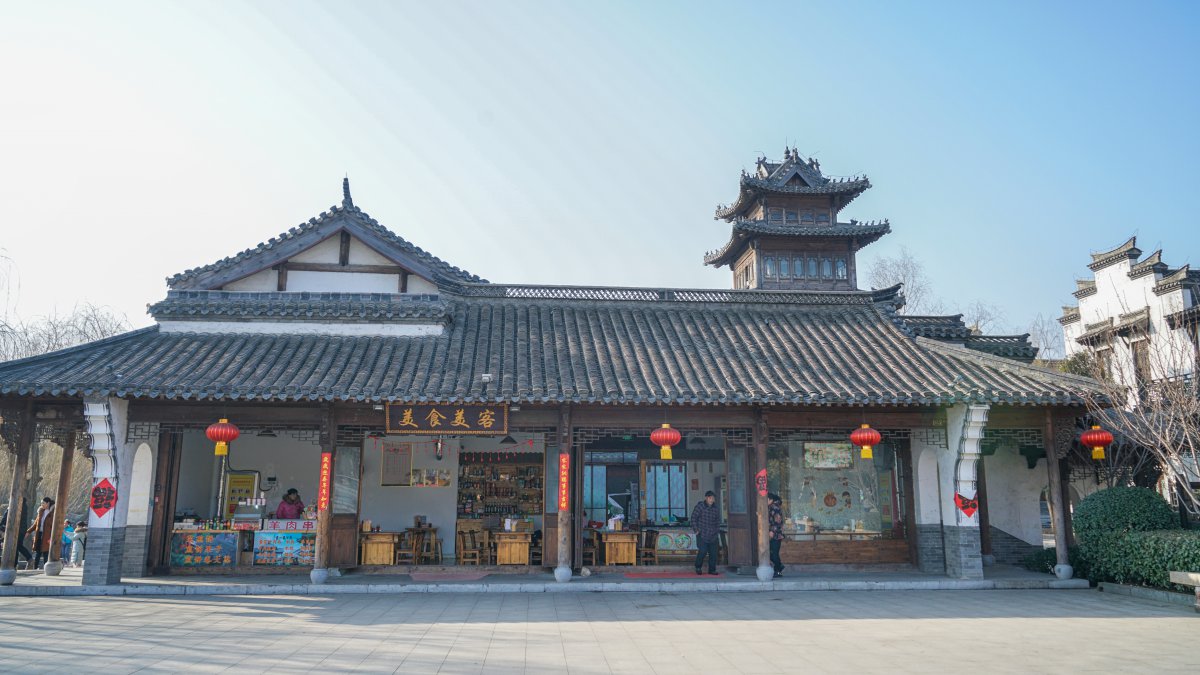Landscape pictures of landmark buildings in Taierzhuang, Zaozhuang, Shandong