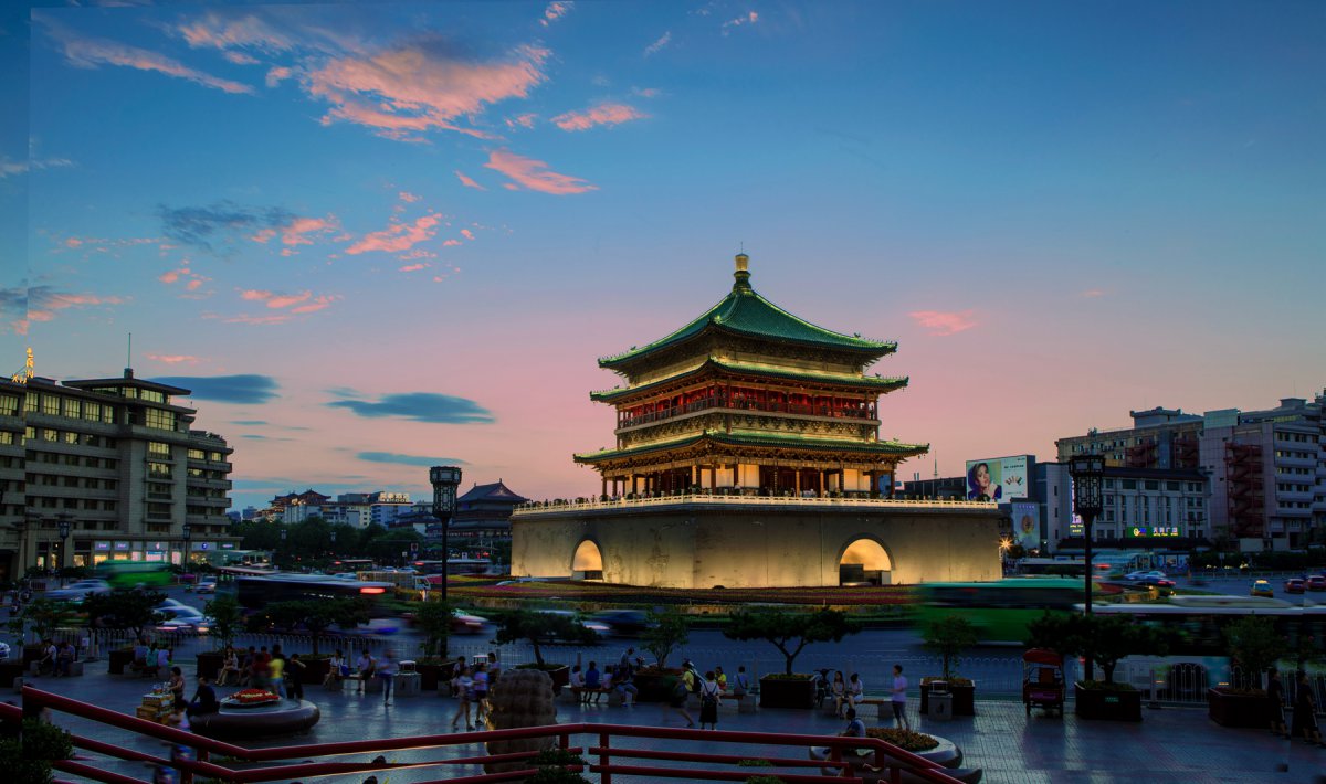 Pictures of Bell and Drum Tower in Xi'an