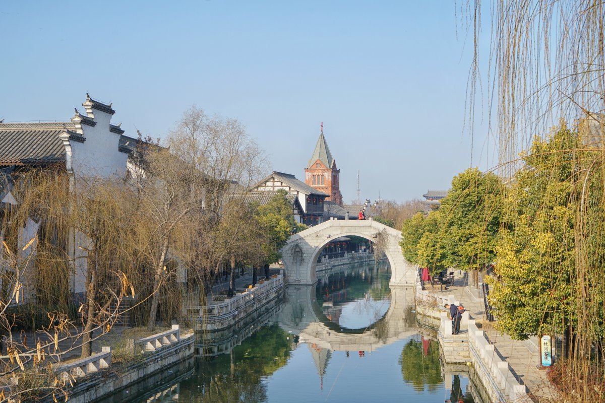 Scenery pictures of Taierzhuang Water Street in Zaozhuang, Shandong