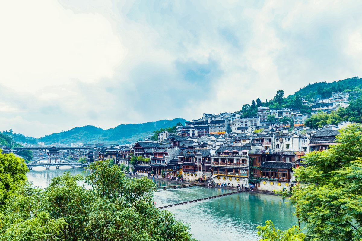 Scenery pictures of Fenghuang Ancient City in Hunan