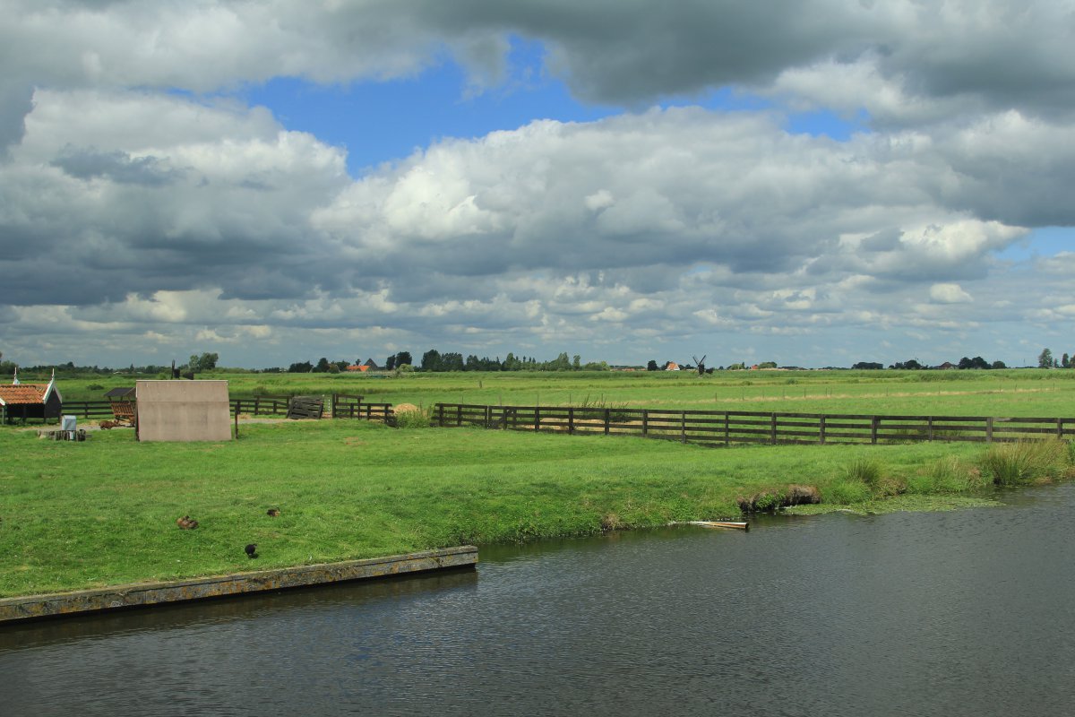 Dutch windmill village Zaanse Schans landscape pictures