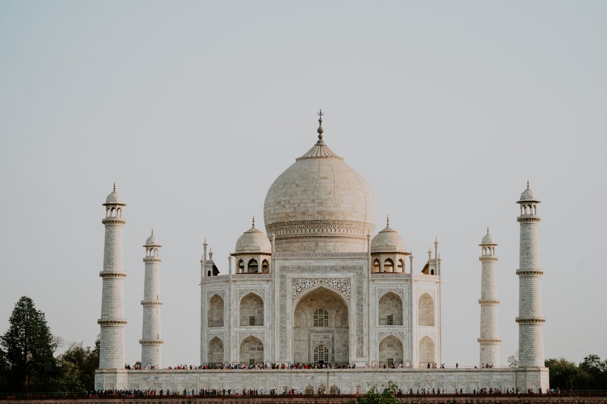 India Taj Mahal architectural landscape pictures
