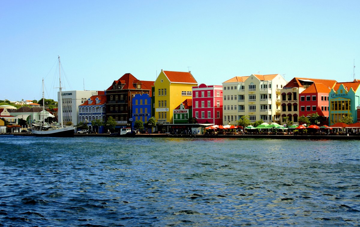 Pictures of architectural scenery in Willemstad, Curacao, Netherlands
