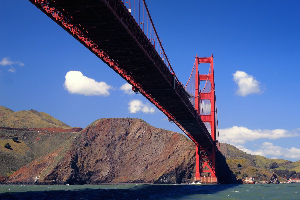 Golden Gate Bridge architectural scenery pictures in San Francisco, USA