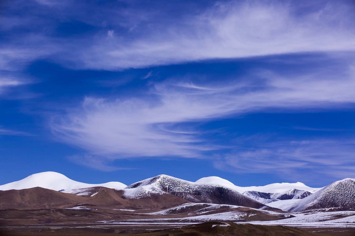 Scenic pictures of Puruogangri Glacier in Tibet