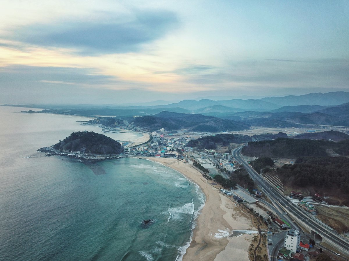 Korean bathing beach scenery pictures