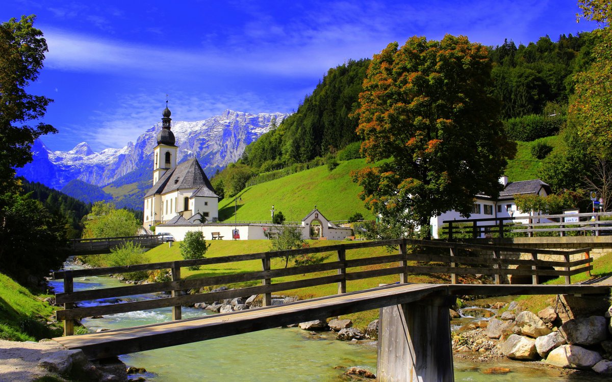 Scenery pictures of Ramsau, the most beautiful countryside in Germany