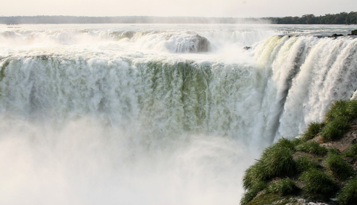 Scenic pictures of the majestic Iguazu Falls in Brazil