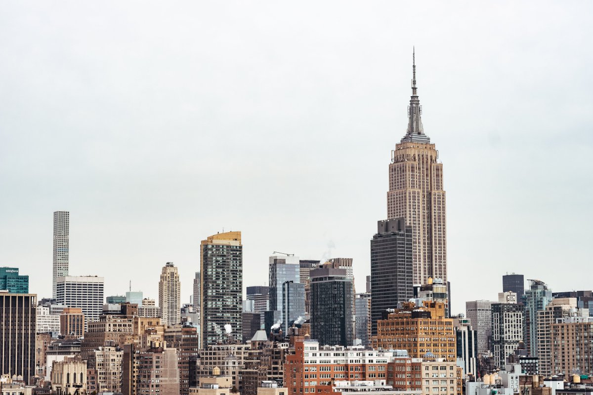 Picture of the Empire State Building, one of the landmarks in New York, USA