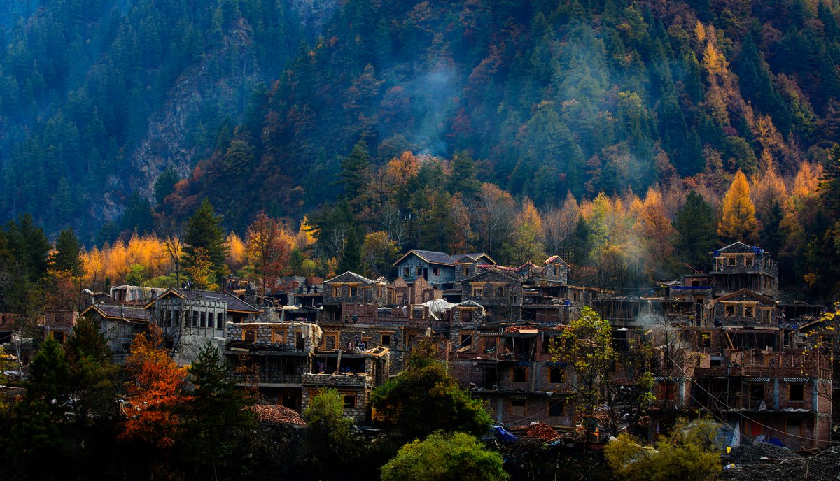 Autumn scenery pictures of Danba, Sichuan